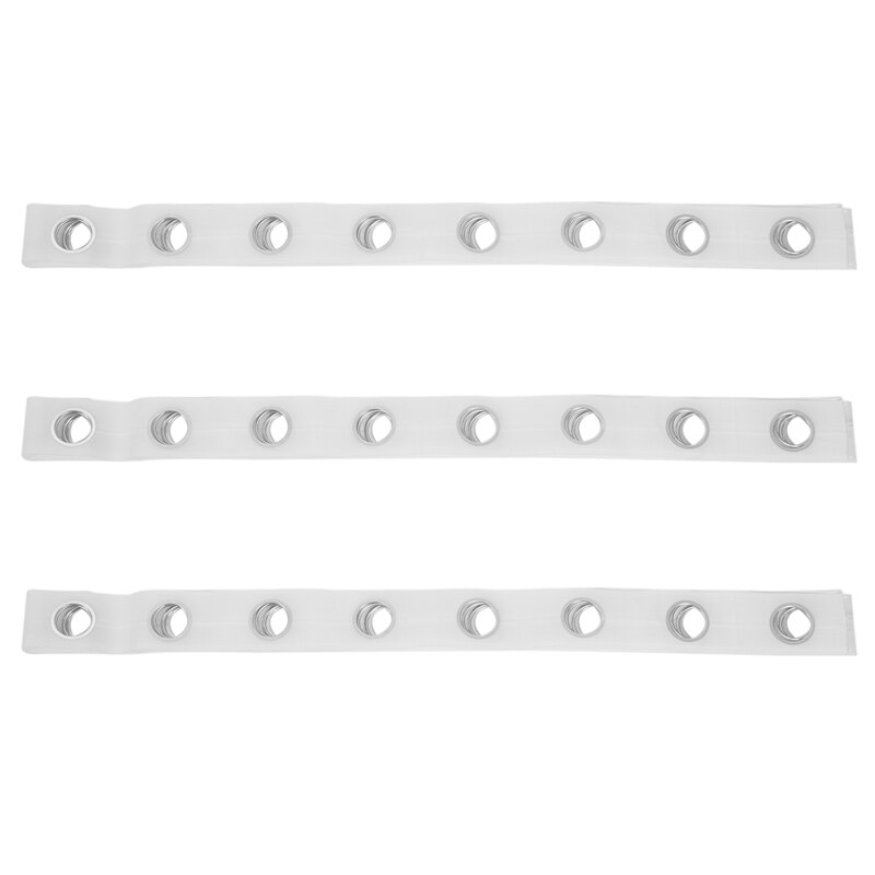 4X 5M Oogje Gordijn Tape 40 Ringen Accessoires Naaien Zilveren Gordijnen Jaloezieën: Default Title