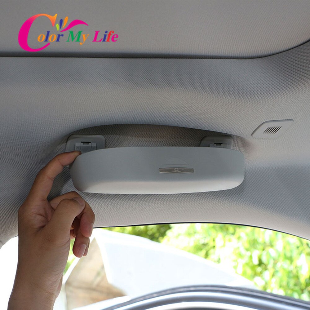 Kleur Mijn Leven Auto Zonnebril Case Houder Voor Jeep Renegade - Glazen Doos Organizer Accessoires Auto-styling