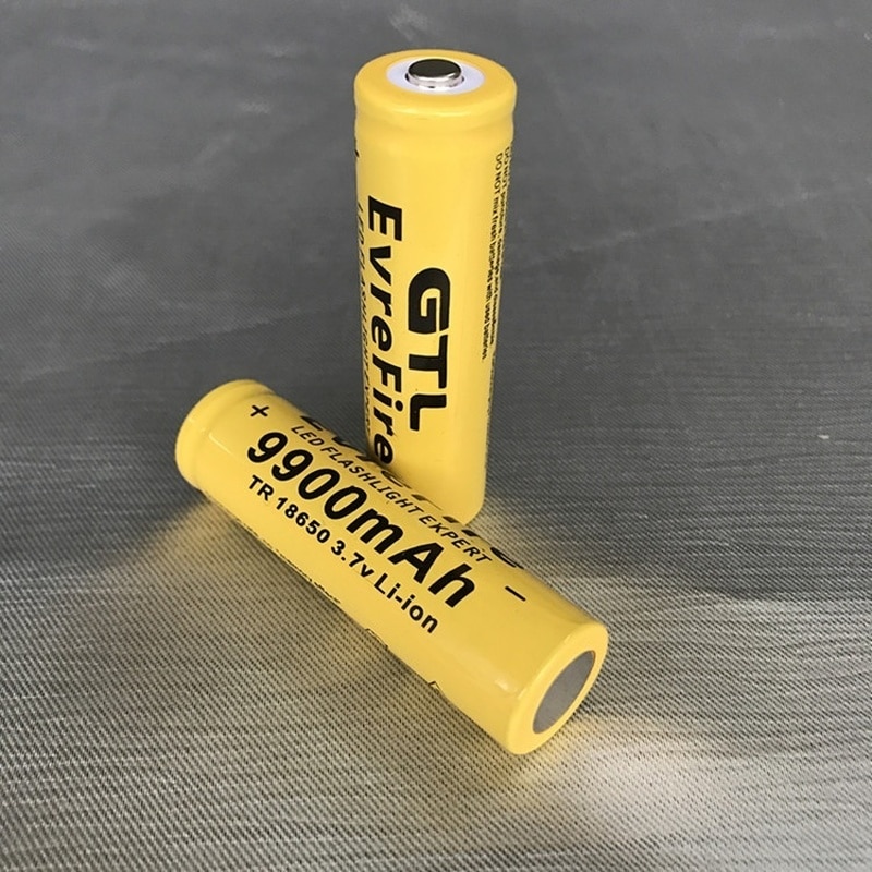2/4/6/8pcs/set 18650 battery 3.7V 9900mAh rechargeable liion battery for Led flashlight batery litio battery cell GTL EvreFire
