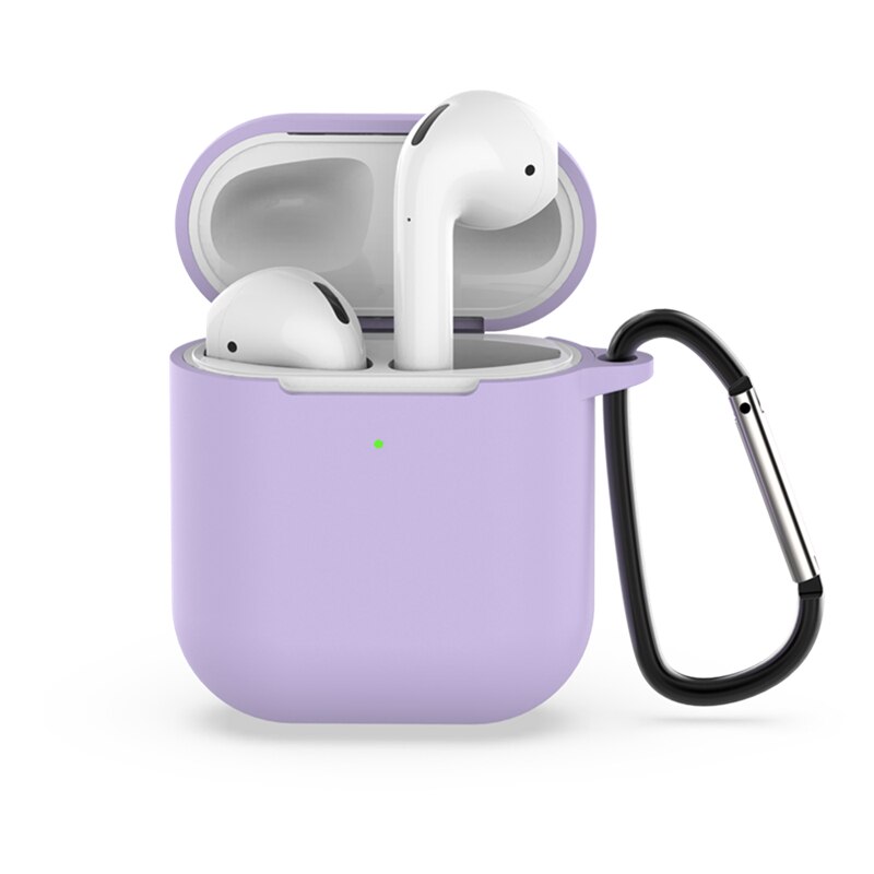 Funda para auriculares con funda de gancho para Apple Airpods 2 Airpods2 funda de silicona para Airpods 2 Caja de carga inalámbrica Bluetooth: 08