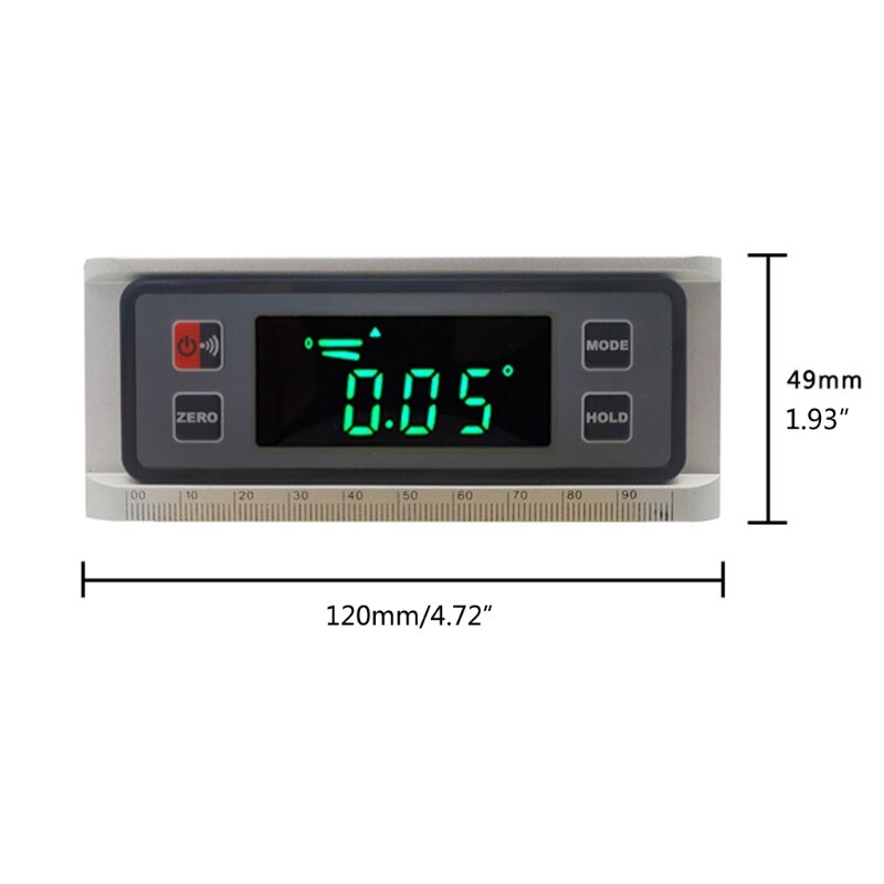 Mini Digital Display Level Multifunctional Aluminum Alloy High Accuracy Magnetic