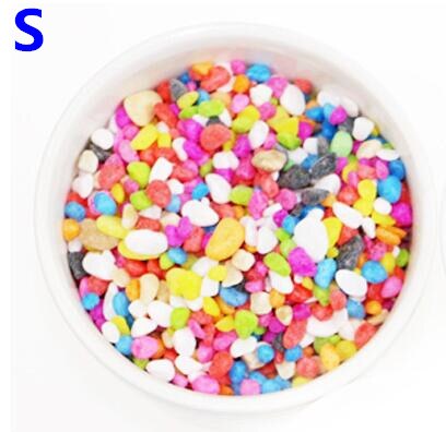 500g decoratieve tuinkiezels, stenen, vetplanten, bloempot, bestrating, aquariumdecoratie, maat s/m/l: G