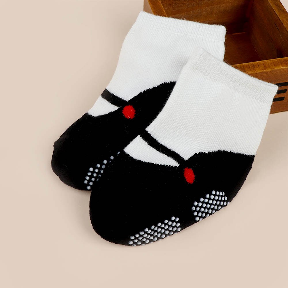 1 par Acessórios de Vestuário de Algodão Do Bebê Outono Inverno Infantil Das Crianças Das Meninas Do Bebê Meias Crianças Ballet Quente Skid Dança Meia