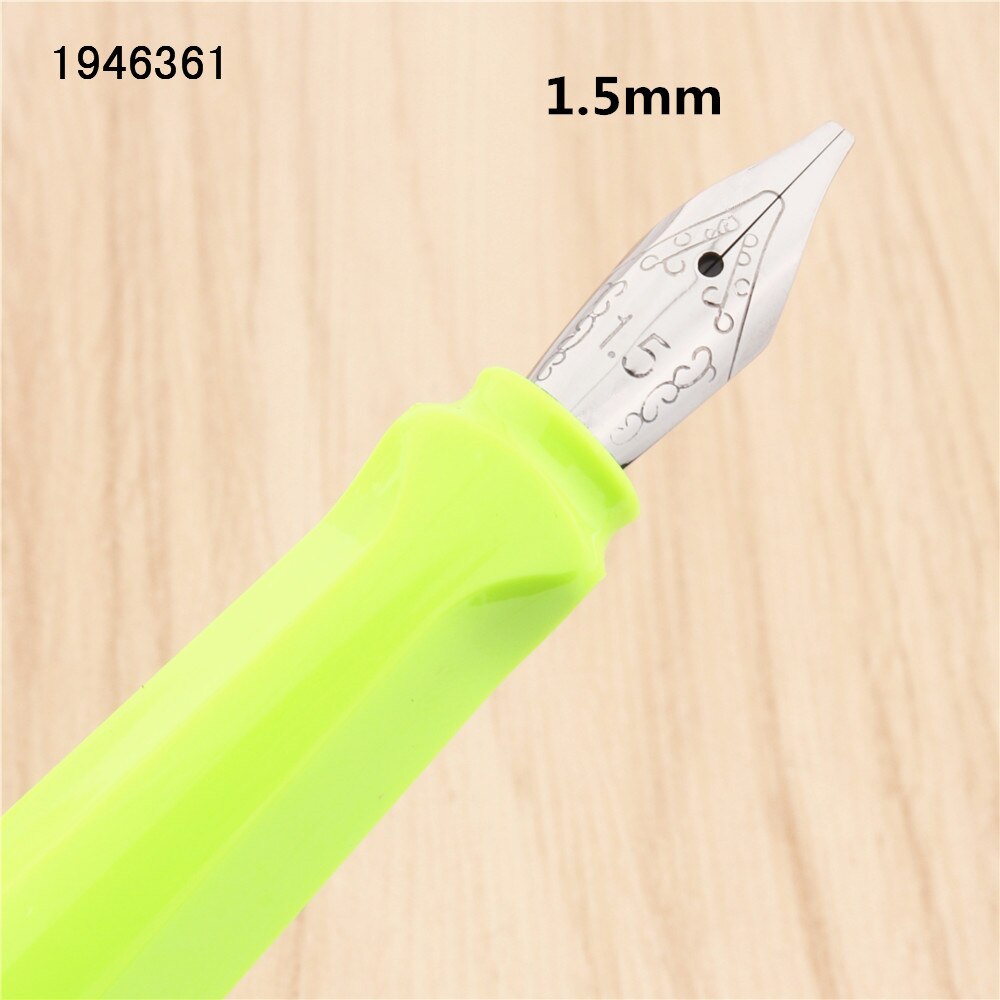 Jinhao 871 fluoresoiva vihreä gootti rinnakkain taide kukka body art litteä kärki vinyyli tiibetin arabia opiskelija toimisto mustekynä: 1.5mm