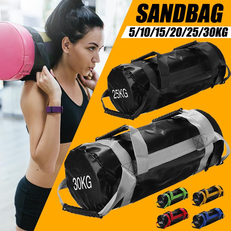 5-30KG Weight Sand Bag Power Bag Heavy Duty Crossfits Fitness Weight Lifting Sandbag MMA Boxing PU