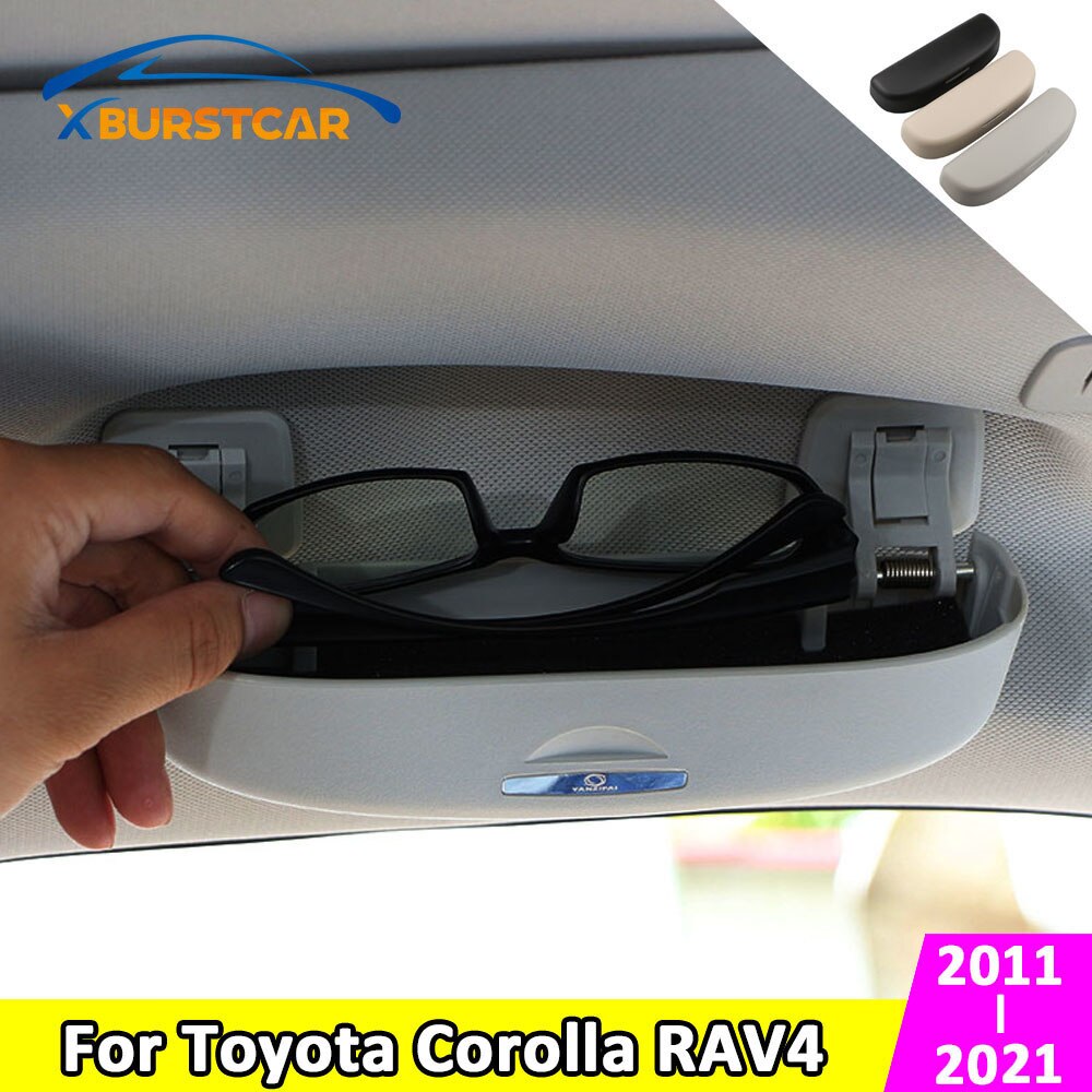Xburstcar Voor Toyota Corolla RAV4 Rav 4 Accessoires Auto Zonnebril Bril Storage Case Box houder