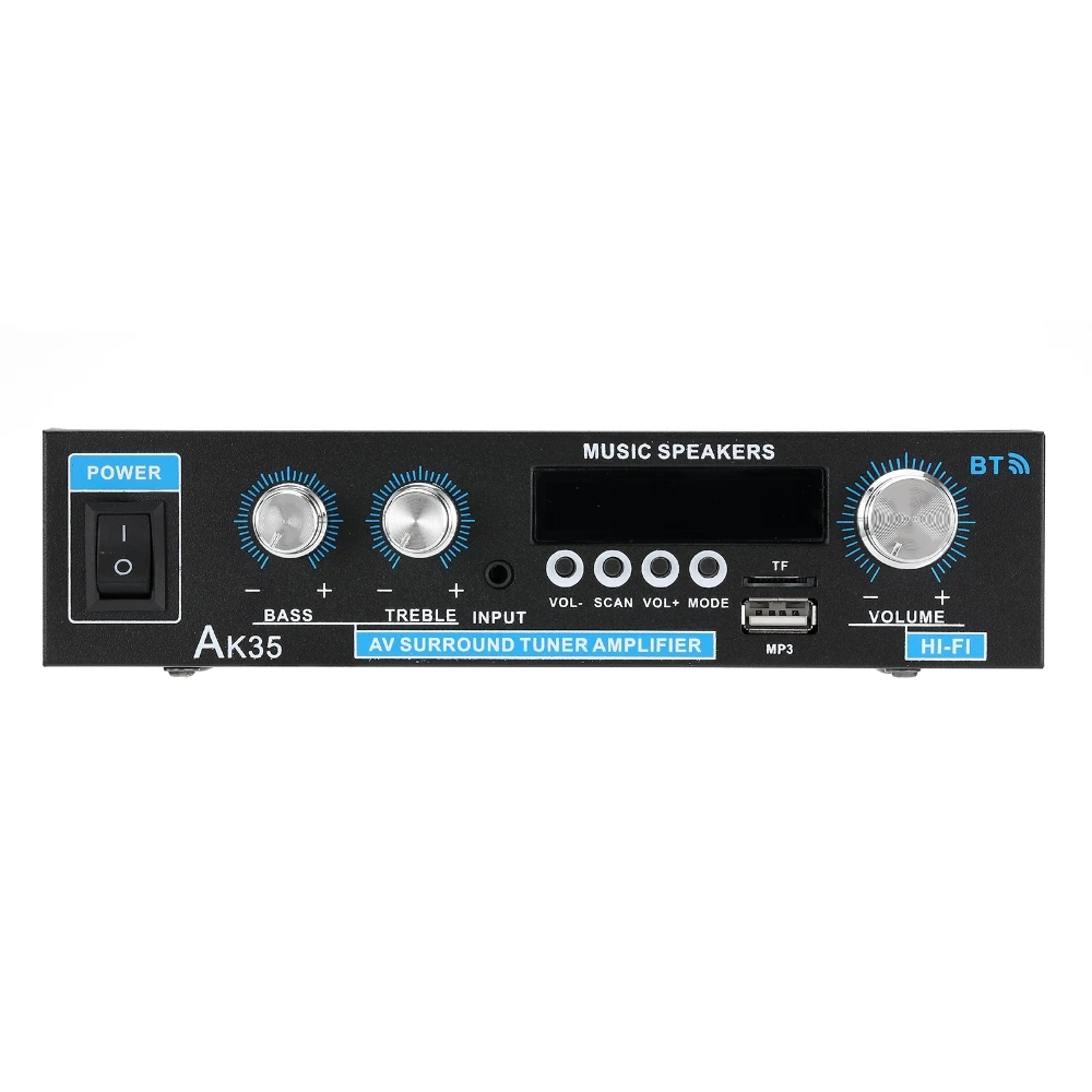 Wzmacniacz mocy 800W bluetooth 5.0 domowy odtwarzacz MP3 2.0 kanałowy cyfrowy wzmacniacz audio stereo głośniki niskotonowe AK35 110V/220V