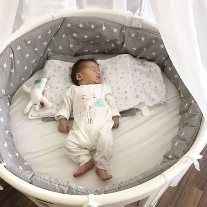 de estrellas nórdico grueso para cama de bebé, Protector para cuna alrededor de cuna, almohadas protectoras para recién nacidos, decoración para habitación