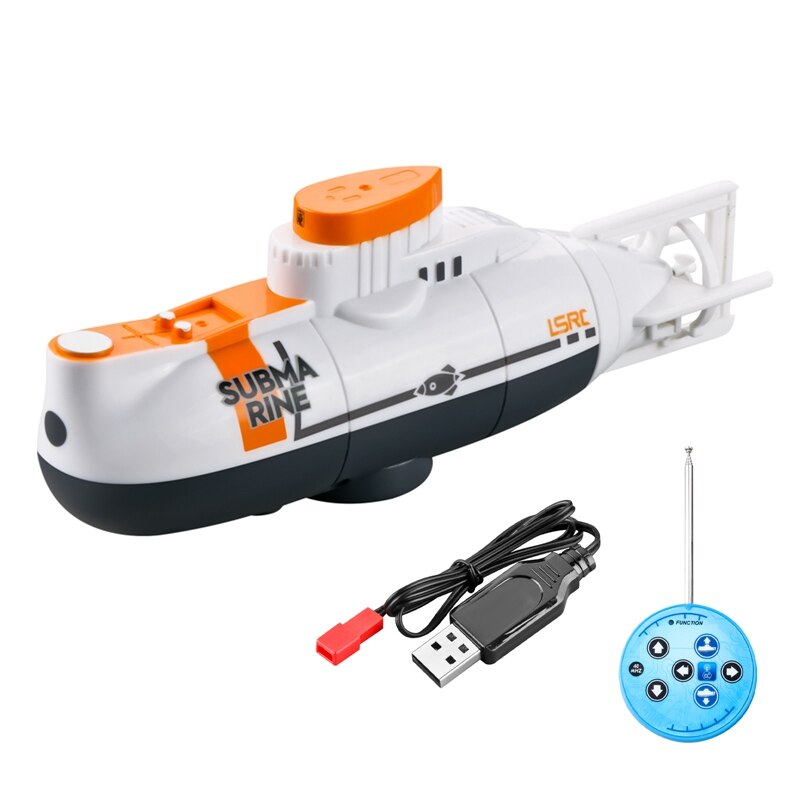 Mini Rc Submarine Afstandsbediening Boot Waterdicht Duiken Speelgoed Simulatie Model Zwemmen Voor Kids Jongens Meisjes: WT
