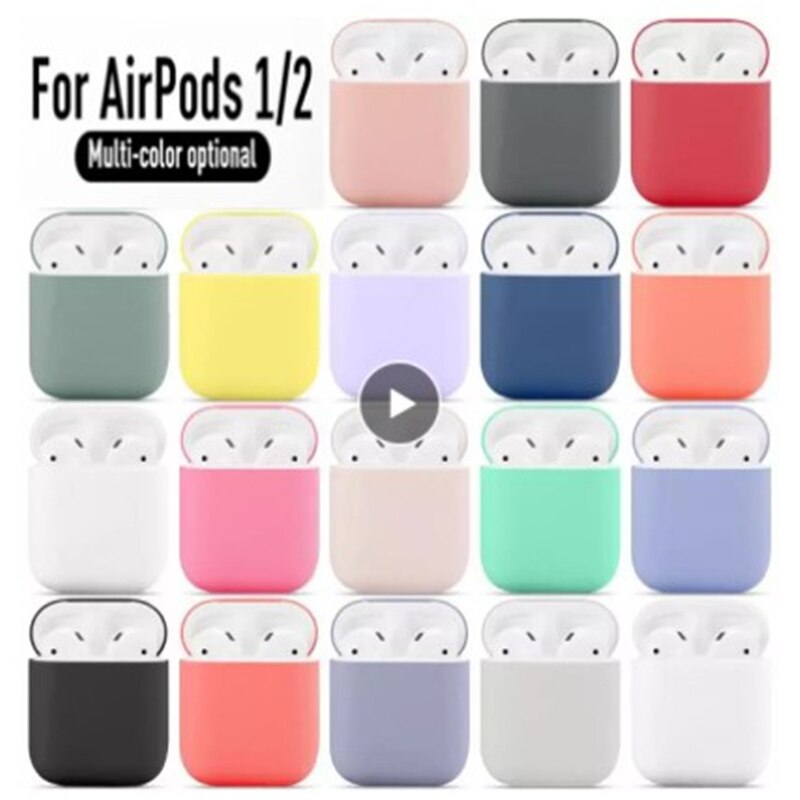 Fundas de silicona para auriculares Airpods1/2, accesorios de protección para auriculares inalámbricos, anticaída