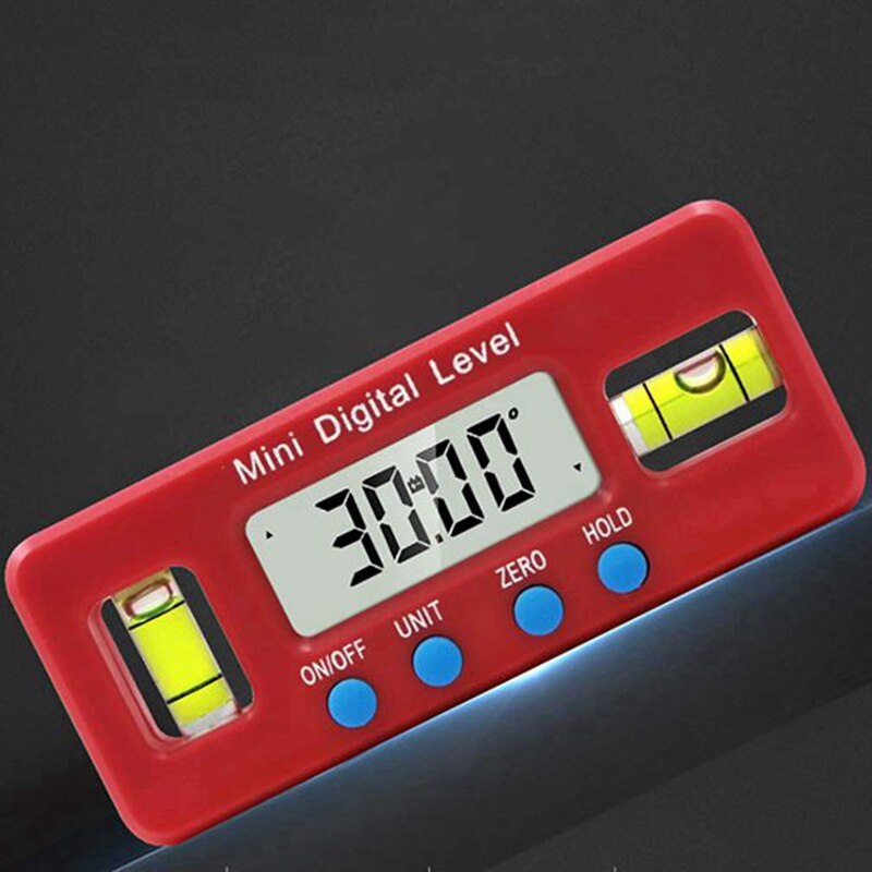 100Mm 360 Degree Mini Digital Protractor Goniometer Electronic Level With Magnetic Bottom Angle Measuring Tool