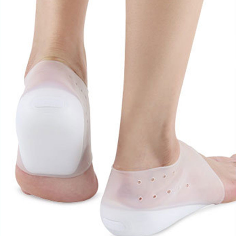 Chaussettes unisexe invisibles pour augmenter la hauteur, coussinets en Silicone pour les talons, Massage des pieds, protection orthopédique d'arc, tendance