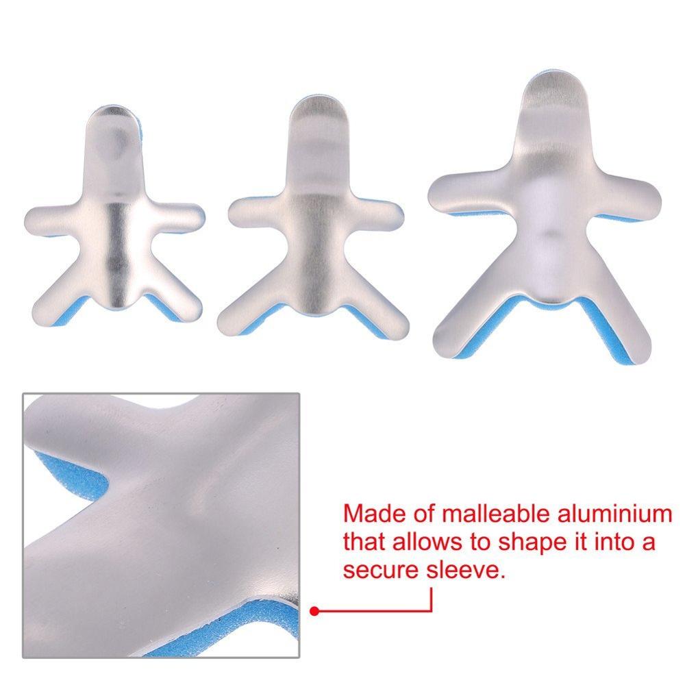 Férula de dedo médica de rana, Protector de dedo de sapo de aluminio, soporte de recuperación de lesiones, soporte de abrazadera Malleable, 3 tamaños