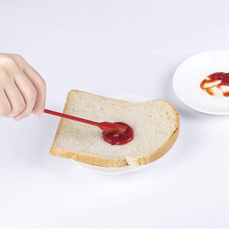 Mini spatule à Double tête en Silicone créative, ensemble de 4 pièces de spatule à confiture, ensemble de 4 pièces de spatule cosmétique