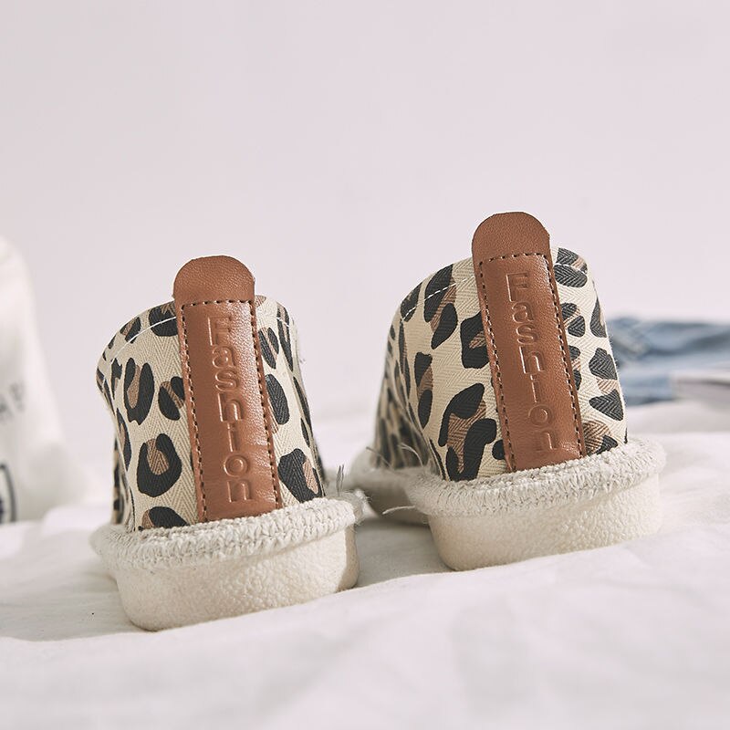 Alpargatas de leopardo de de para mujer, mocasines casuales de pescador con ventilación, zapatos casuales cómodos, zapatos