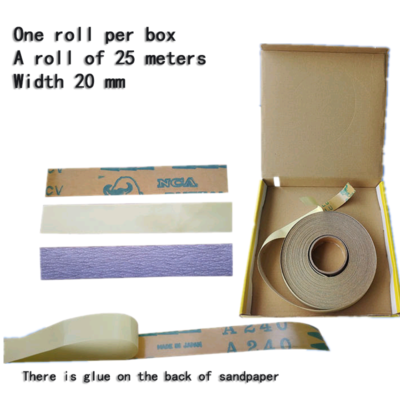 Rollo de papel de lija NCA Original de Japón con pegamento de fondo 3M, molde de papel de lija, máquina de papel de lija de pulido, cinturón de arena especial