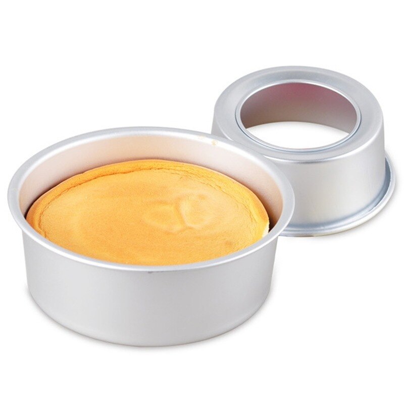 22cm Silver Baking Cake Pan 8Inch Non Stick Form Round Cake Baking Bake Tin Tray Pan Cake Molds Bakeware Aluminium Alloy