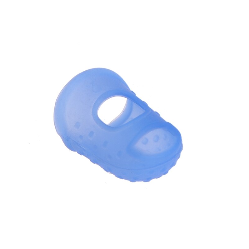 Dedal de silicona para dedo, Protector, costura con aguja, herramienta, colores aleatorios K1MF