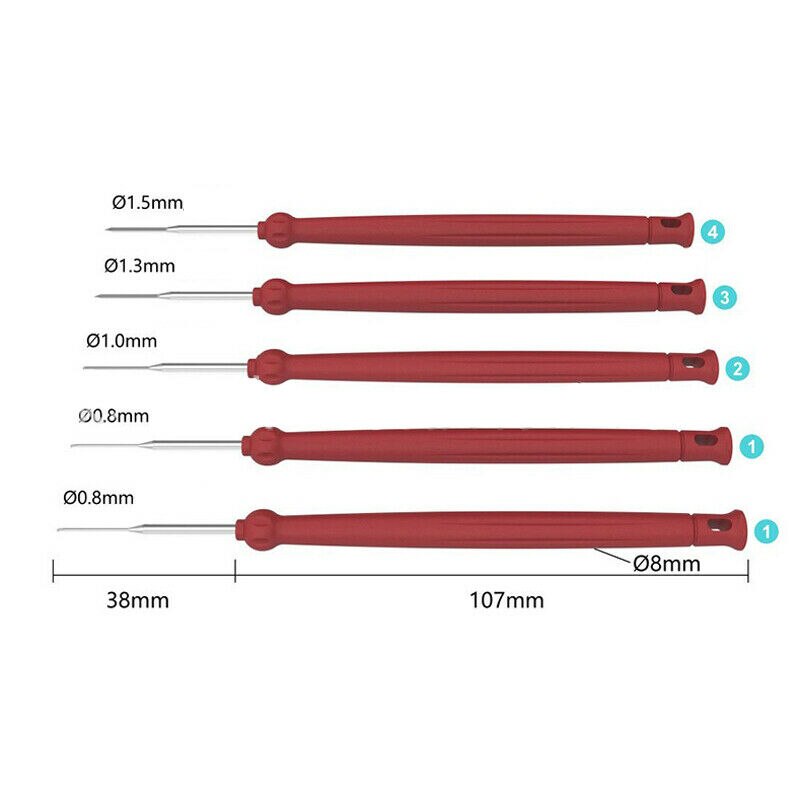 5PCS Terminal Ejector Kit Tools Wire Connector Extractor Automotive Terminal Wire Terminal Removal Tool Car Pin Kit