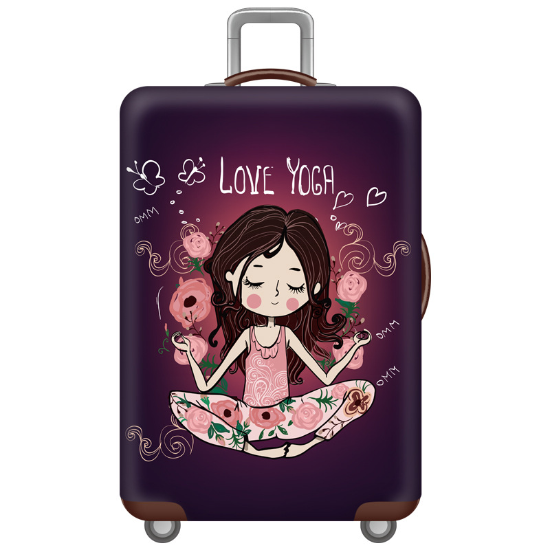 Cartoon Bagage Case Cover, Reizen Accessoires Voor 18-32 Inch Koffers, Bagage Kofferbak Elastische Beschermhoes, trolley Stofkap: M / G Luggage Cover