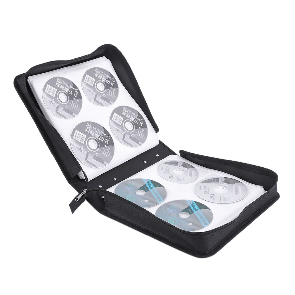 PU cuir 400 pièces disque CD DVD support de stockage étui de transport sac organisateur Solution classeur livre manches sac de transport directe