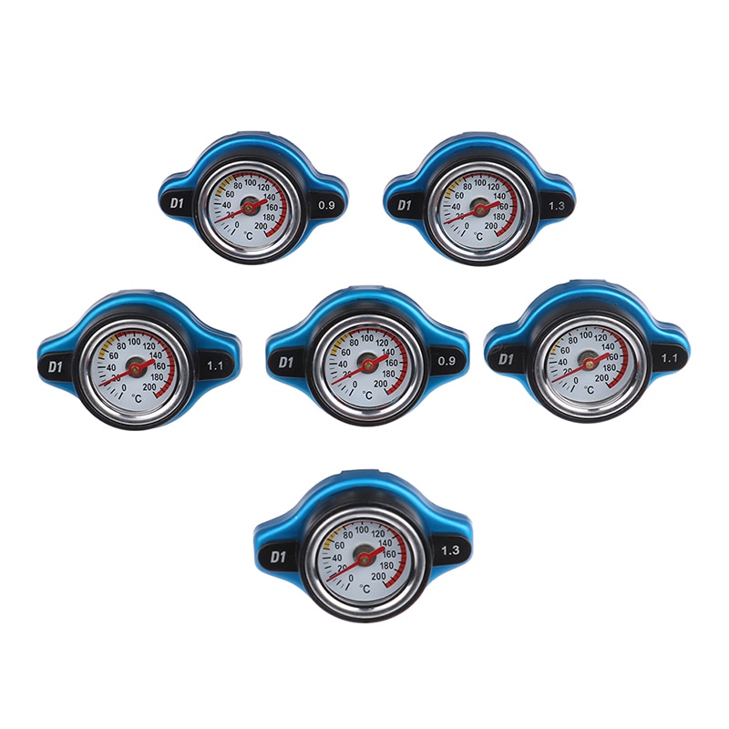 Tapa de radiador térmico D1 Spec para motocicleta y coche, cubierta de tanque, medidor de temperatura del agua con utilidad segura, 0,9 Bar/1,1 Bar/1,3 Bar, 1 unidad