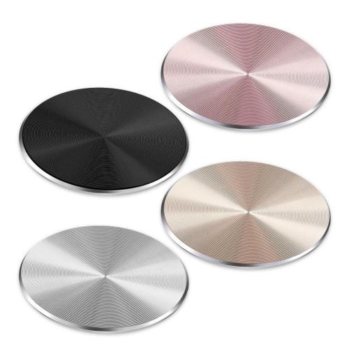 4Pcs Replacement Round Adhesive Metal Plates for Magnetic Mobile Phone Holder держатель для смартфона: CD Grain