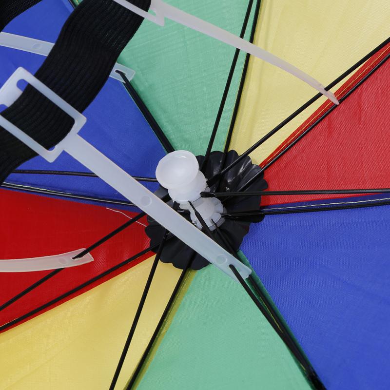 Chapéu guarda-chuva portátil para pesca, chapéu anti-chuva, esportes ao ar livre tampa de pesca 9,