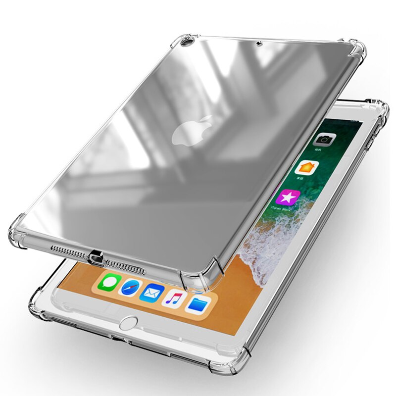 Etui na Apple ipad Air 2 9,7" 2014 Trzykrotnie składana podstawka ze skóry PU Smart Tablet Cover Skin For Air2 A1566 A1567 Protective Shell: Black