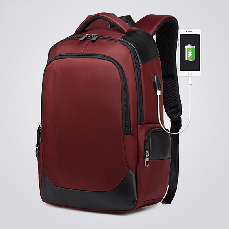 Mænd rejse rygsæk stor kapacitet taske med usb opladning port laptop rygsæk bhd 2: B