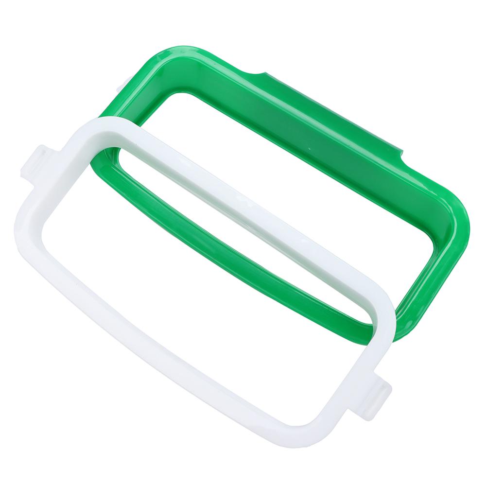 Hanging Trash Rack Garbage Bag Holder for Kitchen Cupboard 40FP19 Plastic Door-back Garbage Trash Bag Bracket Rack Holder