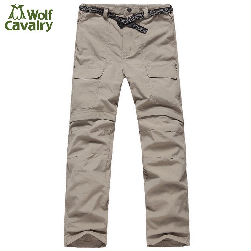 Detachable Quick Dry Outdoor Hiking Pants Men Mountain Climbing Trousers Summer Camping Trekking Sport Pants