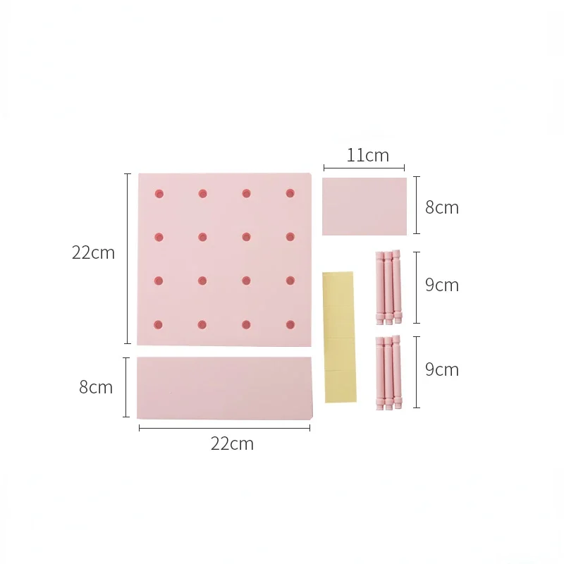 Aan De Muur Gemonteerde Hole Board Muur Plank Gratis Ponsen Hanger Boekenplank Figuur Display Planken Staan Slaapkamer Bureau Muur Opslag Decor