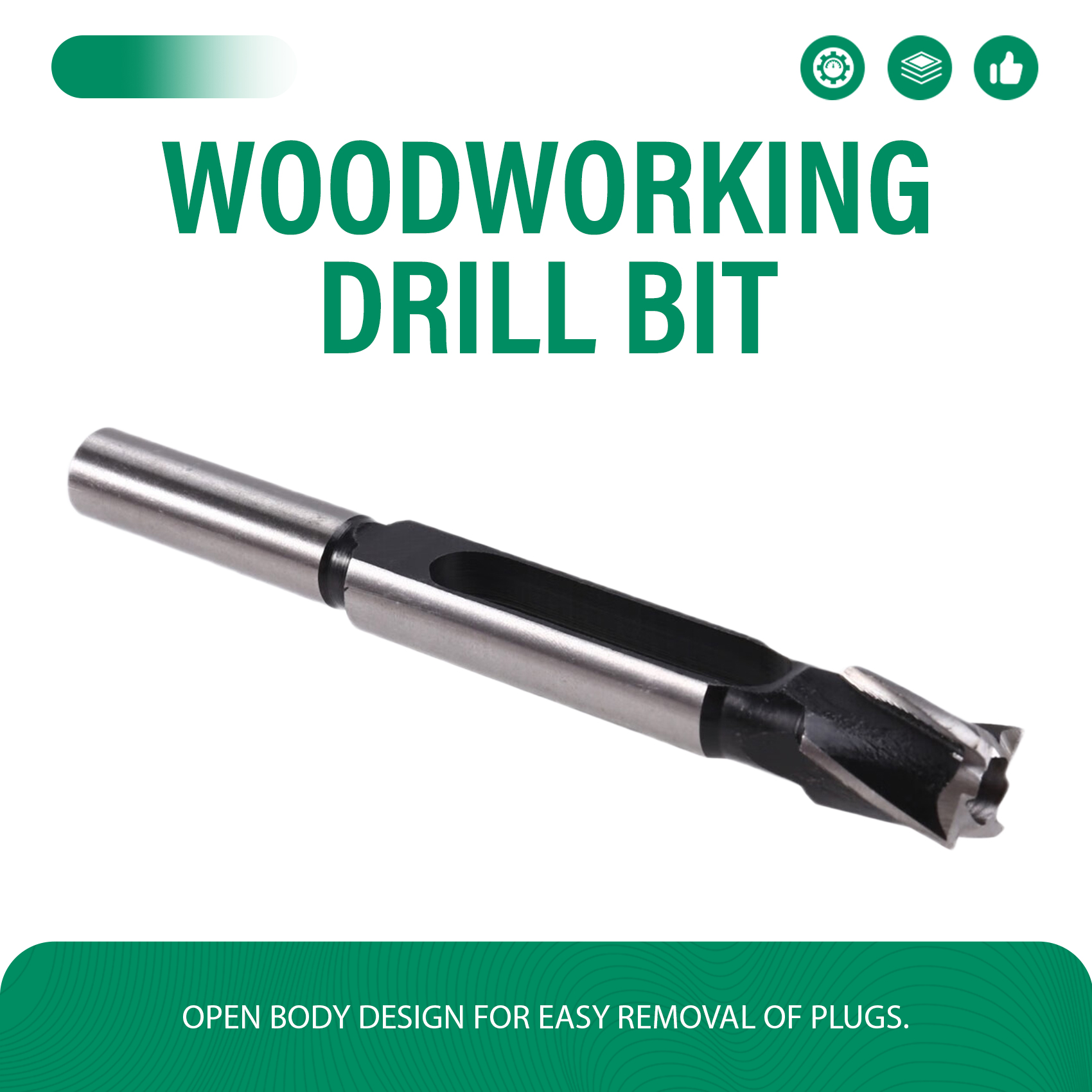 BSEVB-conjunto de 5 brocas de espiga para madeira, aço de alta velocidade, cortador de barra redonda de 8-20 mm para trabalhar madeira