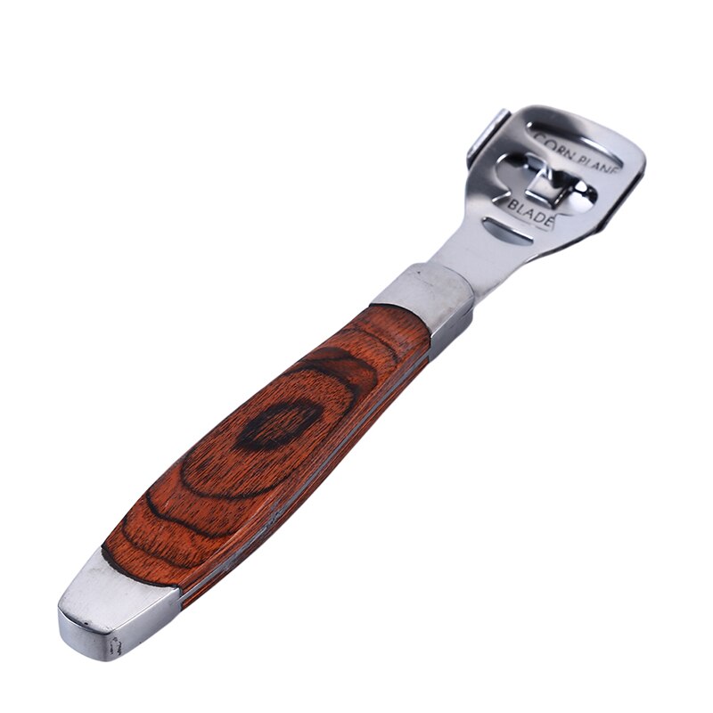 Mini Portable Wood Handle Stainless Steel Foot Cutter Die Skin Repair Planer Foot Knife To Rub Foot Stone Department Tool