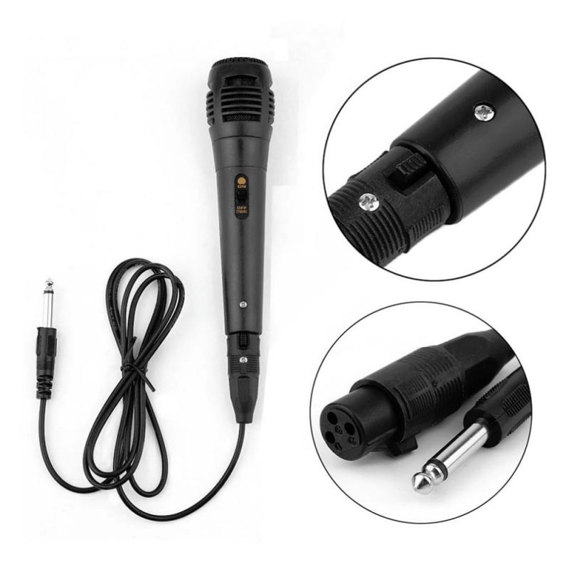 Wired Uni-directional Handheld Dynamic Microphone Voice Recording Noise Isolation Microphone With On Off Switch
