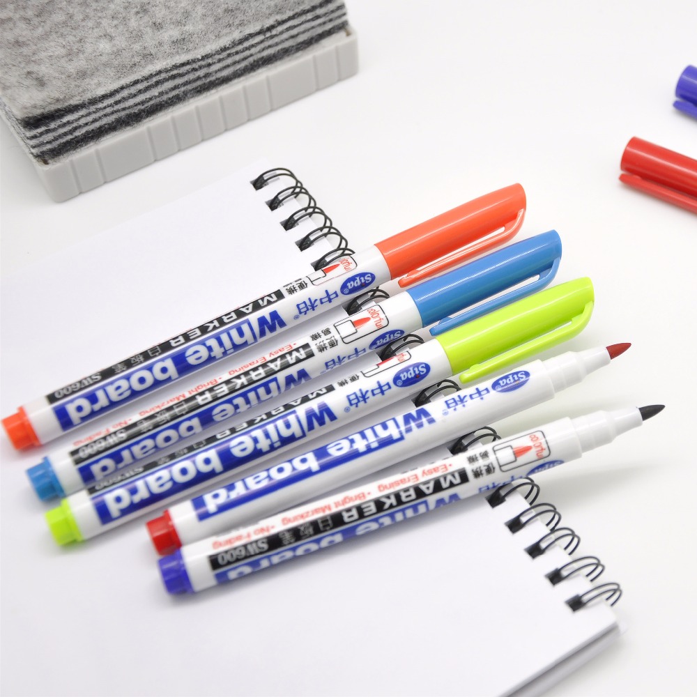 10 marcador de pizarra de Color, plumas borrables acuarela, Metal Glass cerámica niños Oficina dibujo, 1mm Fine Piont