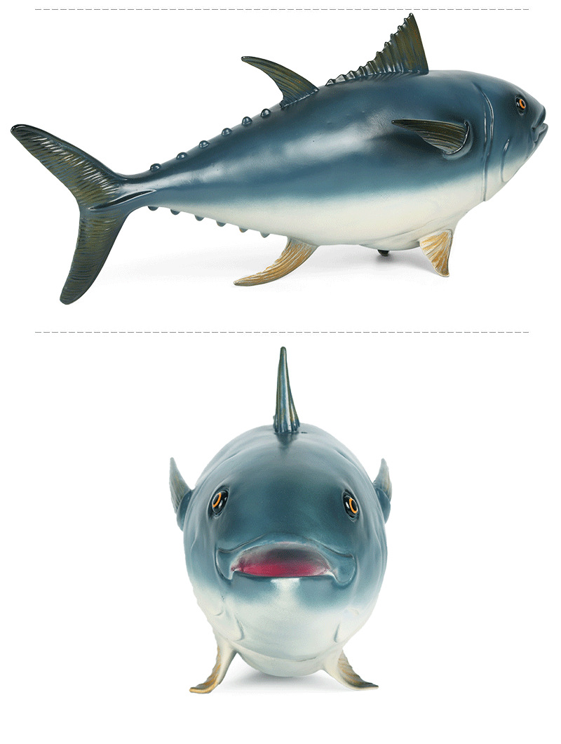 Blauwvintonijn Tonijn Figuur Scombridae Thunnus Dier Maguro Model Collector Vis Speelgoed Simulatie Onderwijs Model Dier Decor