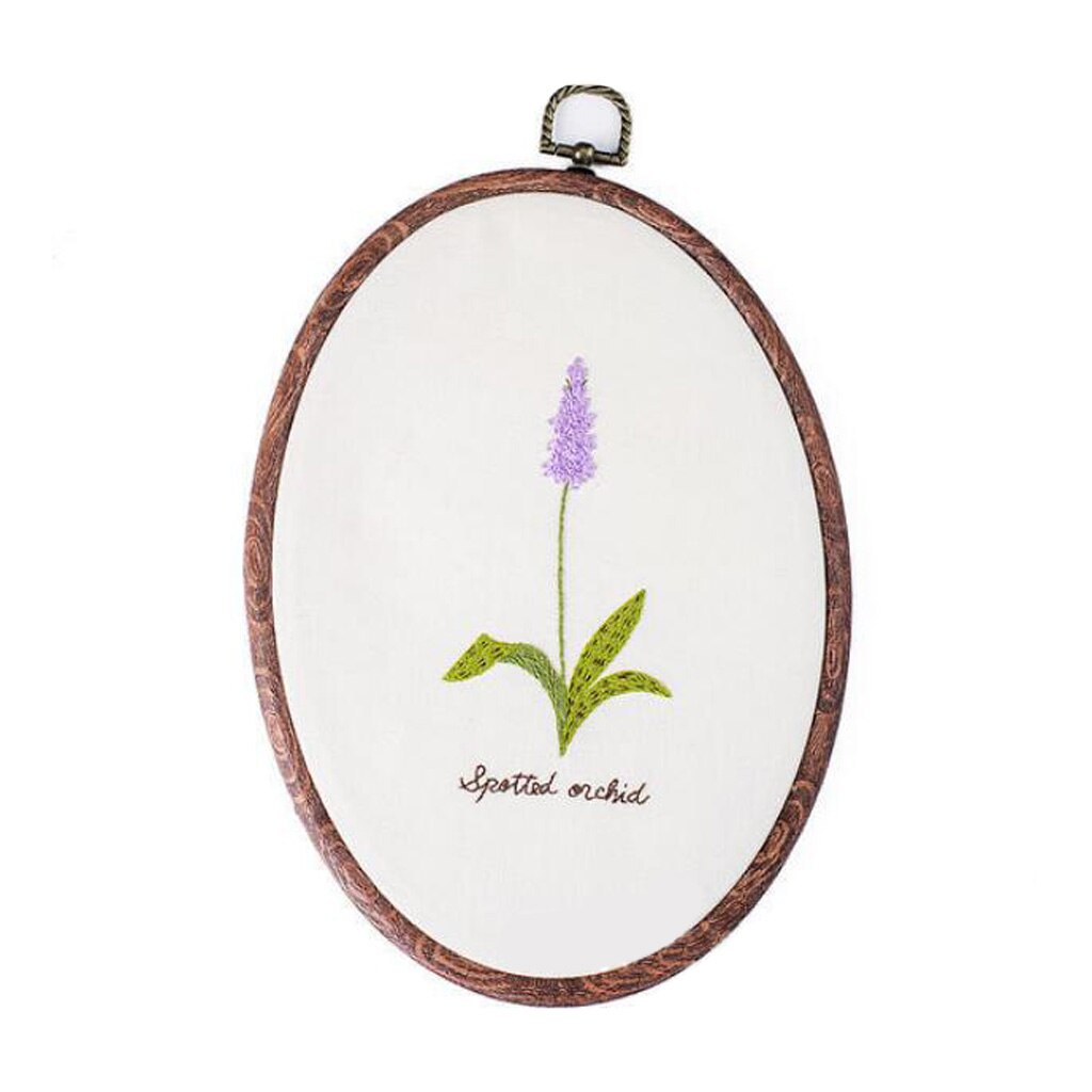 Kit De Broderie Point De Croix Débutant - Motif Arbre D'Amour Cœur Rouge - Tissu Imprimé 30x22 Cm - 2