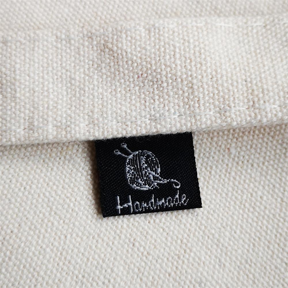200pcs handmade label in stock/clothing printed cotton labels/clothing/garment printed tag/Retro cotton name labels: Transparent