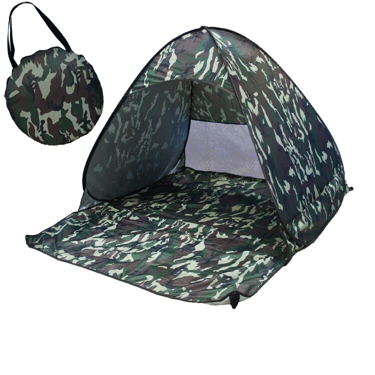 Outdoor Recreation Tourism Tents Automatic Packable Camping Tent UV-protection Pop Up Beach Tent Waterproof Mini Tent: camouflage pattern