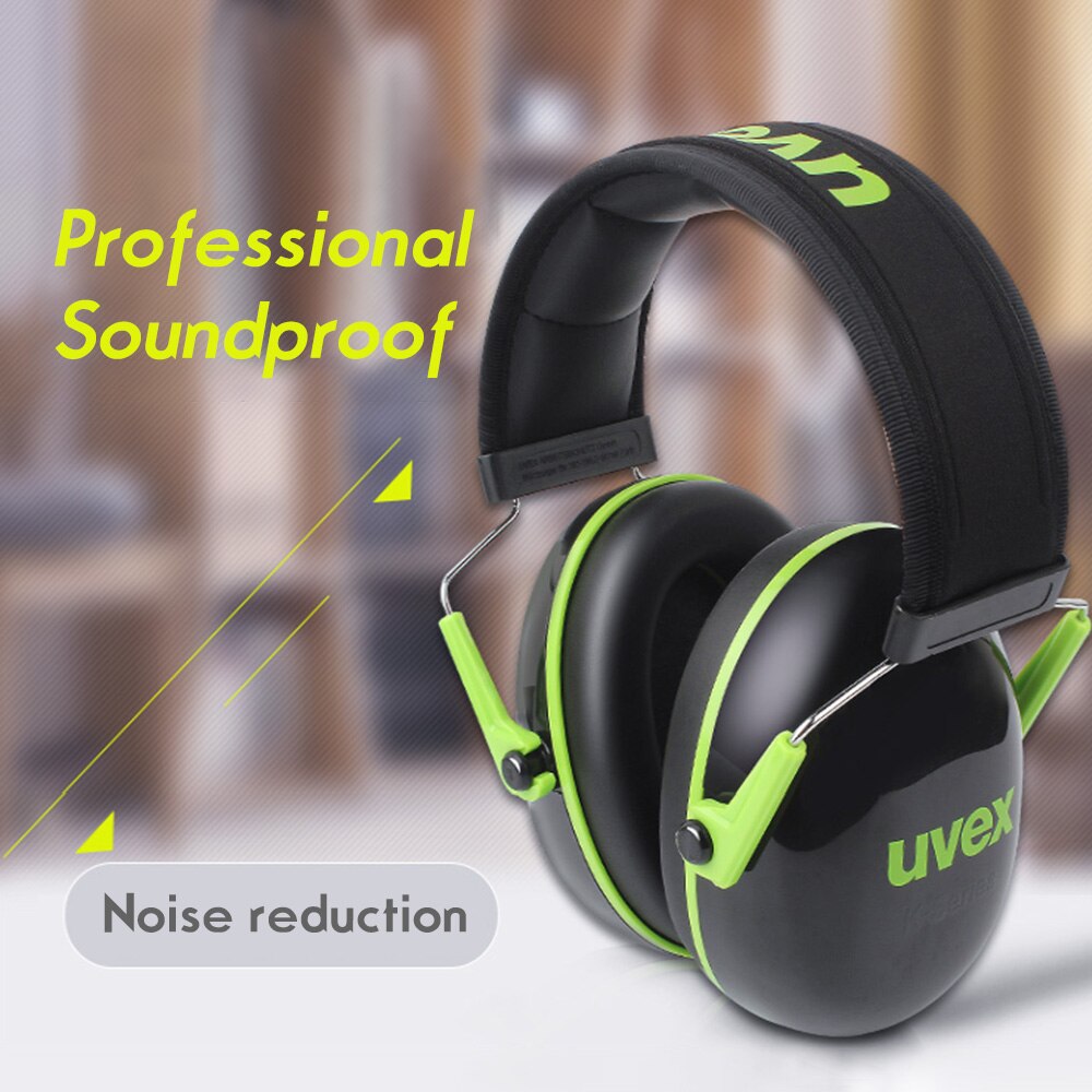 Orejeras insonorizadas UVEX K1, orejeras con reducción de ruido, banda para la cabeza ajustable SNR de 28dB para el trabajo Industrial, viajes, sueño, insonorizadas
