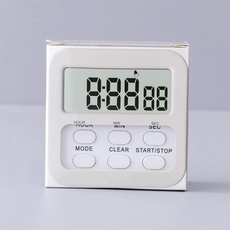 Digital Kitchen Timer with Mute/Loud Alarm Switch ON/Off Switch 24 Hour Clock &amp; Alarm Memory Function Count Up &amp; Down