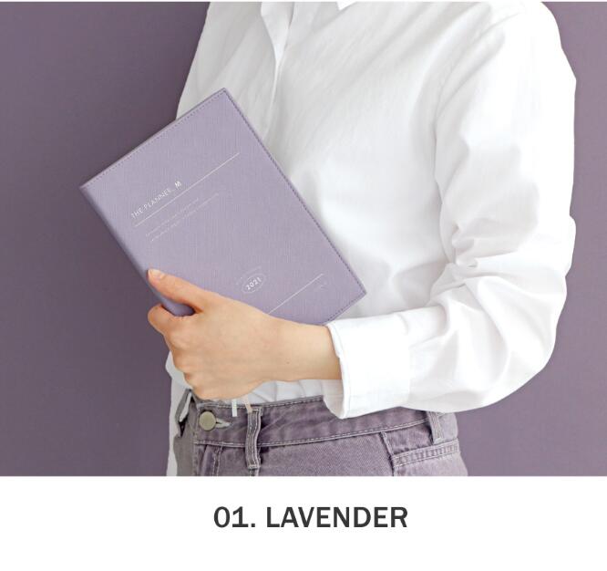 le planificateur Cool bref bureau mensuel hebdomadaire Agenda 176P 148*203*15mm planificateur cahier Journal: 01 Lavender