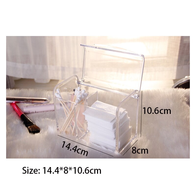 Transparent Lipstick Storage Box With Lid Acrylic Cosmetic Makeup Holder Organizer Multifunctional Display Case: ST72 4 grids