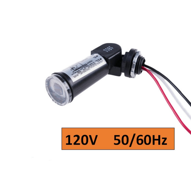 1pcs Photocell Sensor LED Dawn Outdoor Swivel Photo Cell Light Control Photocell Sensor 120-220V Anti-corrosion and Anti-aging: 120V