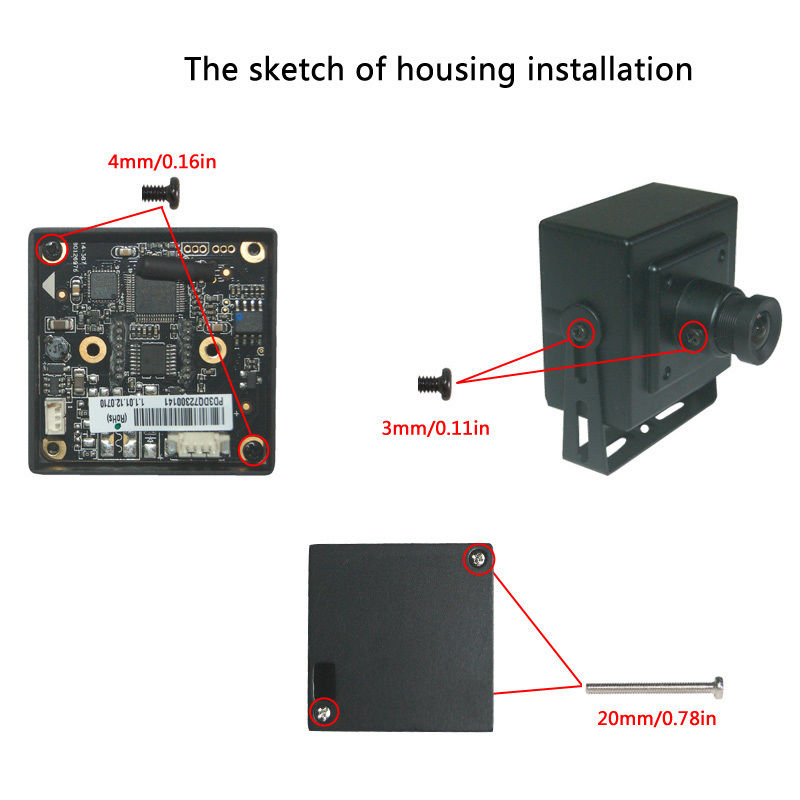 Cctv Metal Mini Box Camera Behuizing/Case Voor Sony Ccd 38X38 Ahd 1080P Ip Cam Pcb (Geen Lens Camera Board) dvr Surveillance Systeem