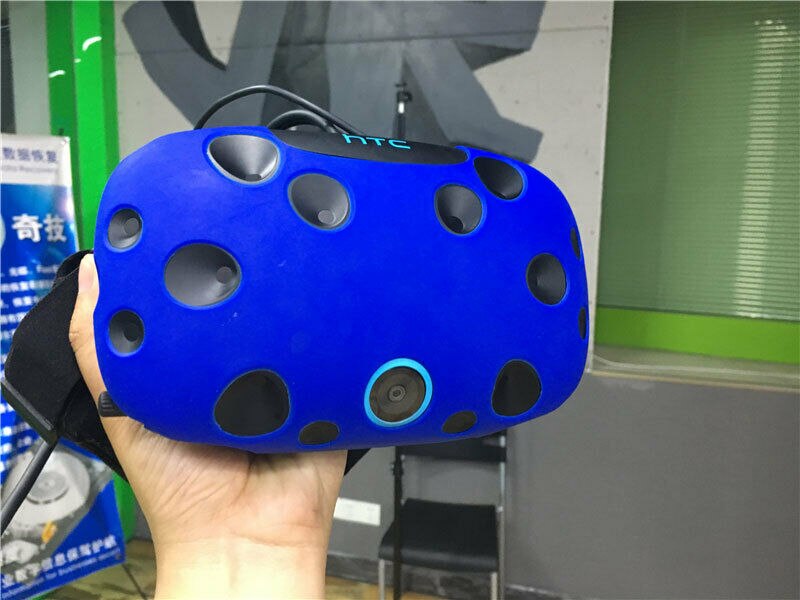 SILICONE CASE COVER SHELL FOR HTC VIVE CONTROLLER VR GLASSES PROTECTIVE CASE: Helmet case BU
