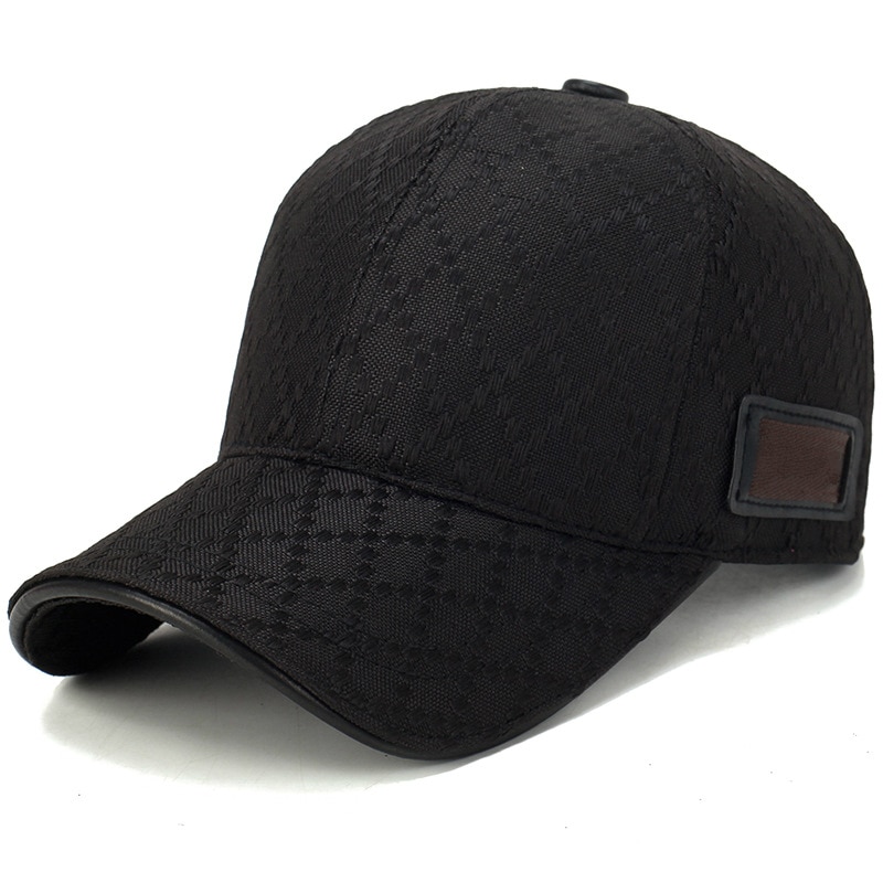 vier jahreszeiten hüte unisex Trend reinem schwarz Baseball Deckel sommer sonne mann Hütte einstellbar spitzen frau Kappen gorras hombre: Schwarz