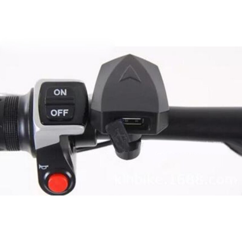 Elcykel cykel usb oplader gummi output 5v 2a til mobiltelefoner ebike blødt gummidæksel anti-støv